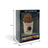 Jouet de projection pour chien Bichon Frise Teddy, projecteur tasse à café, jouet de reconnaissance animale pour tout-petits, jouet d'emmaillotage, jouets pour bébés OEM
