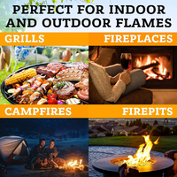 Allume-feu écologique, imperméable, portable, à combustion rapide, en laine de bois et sciure, pour barbecue et camping