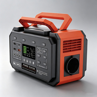 Station d'alimentation portable TC 300W LiFePO4 avec contrôleur MPPT, onduleur à onde sinusoïdale pure, démarreur de batterie, allume-cigare, prise UK, pour utilisation en extérieur