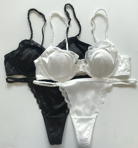 <span class=keywords><strong>Ensemble</strong></span> soutien-gorge à armatures et culotte en satin pour <span class=keywords><strong>femme</strong></span> - Product Image 6