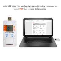 Daovay Digital Mini registrador de datos de temperatura y humedad USB, registrador de datos de temperatura PDF reutilizable