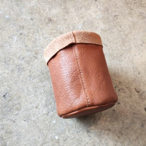 Creative desktop office supplies pen <b>holder</b>, top-grain cowhide leather, Instagram-style <b>makeup</b> brush storage box, student - Product Image 3