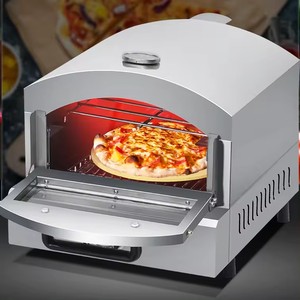 Campeggio all'aperto bruciatore a Gas portatile piccolo forno per Pizza alimentato a Gas forno per Pizza senza fumo con bruciatore a Gas - Product Image 5