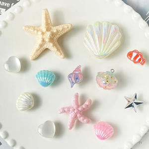 Accessori fai da te di lusso Set di gioielli stella marina di perle accessorio rimovibile decorazione plastica ABS materiale zoccolo <span class=keywords><strong>scarpe</strong></span> Charms - Product Image 3