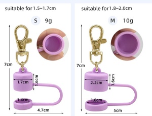 Portabálsamo labial portátil con brillo, llavero para bálsamo labial, protector de brillo labial, llavero para <span class=keywords><strong>Laneige</strong></span> Glossier - Product Image 3