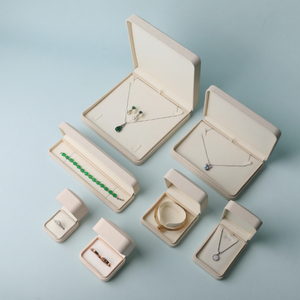 Manufacturer Premium Luxurious Pu Leather Jewelry Set <b>Box</b> for <b>Rings</b> Bangles Pendants with Personalized Brand logo - Product Image 1