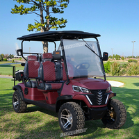 Carrito de Golf Eléctrico Todoterreno de 72 Voltios y 6 Plazas (4+2), Motor de 7.5KW, Batería de Litio con BMS, Certificación EEC y DOT