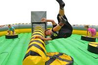 Jeu d'évasion gonflable jeux de puissance smash gonflables avec marteau jeu de fusion gonflable avec machine rotative pour enfants/adultes