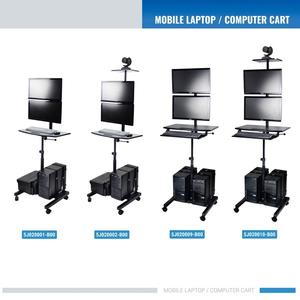Estación de trabajo móvil ajustable para escritorios de oficina en casa - Product Image 4