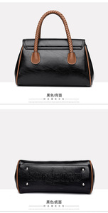 Sac à bandoulière de luxe en cuir PU de haute qualité pour femme, sac fourre-tout, sac à main de créateur pour femme, vente en gros - Product Image 5