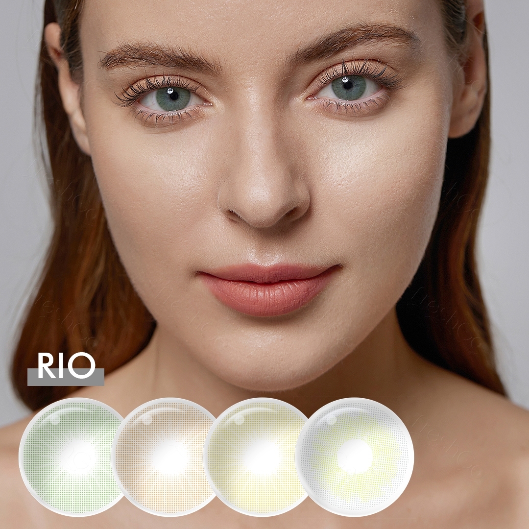 FRESHGO contacts lenses color RIO softlens  lentes de contato for Light Eyes Ipanema contact lenses color contact lens