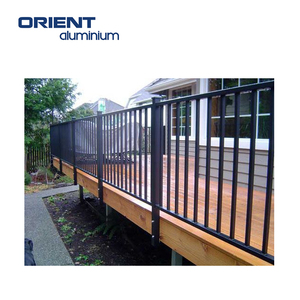 Nóng bán đen nhôm lan can thiết kế hiện đại nhôm lan can cho ban công tùy chỉnh nhôm boong lan can - Product Image 1