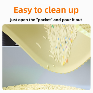 แผ่นรองทรายแมวกันลื่น ขนาดใหญ่พิเศษ สองชั้น ป้องกันการหก ป้องกันการติดตามรอย ควบคุมการรั่วซึม แผ่นรองกันทรายแมวกระเด็น - Product Image 2