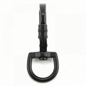 Custom LOGO Heavy Duty Dog Leash Harness Locking Carabiner <b>Clip</b> with Swivel <b>Ring</b> for Securing Pets - Product Image 2