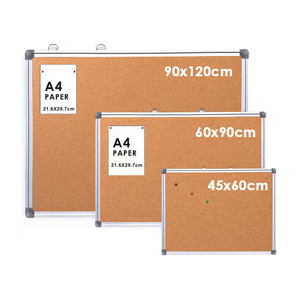 Foska materiale <span class=keywords><strong>di</strong></span> bordo ad alta densità e fatiscenti resistiti in sughero lavagna bacheca con telaio in alluminio argento - Product Image 2