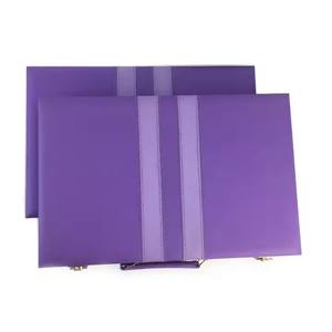 Personalizzato Personalizzato di Lusso 19 "21" bordo del Backgammon viola con <span class=keywords><strong>dama</strong></span> pezzi di gioco Set per turco - Product Image 2