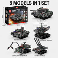 Juego de Bloques de Construcción STEM Militares, Robot de Plástico ABS Programable, Kit de Construcción Educativo
