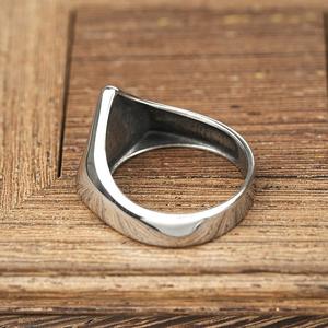 Men's Nordic Viking Triangle <b>Ring</b> Stainless Steel Geometric Design Fashion Jewelry Gift - Product Image 3