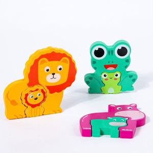 Regalos de Navidad y Cumpleaños para Niños, 6 Tipos de Rompecabezas de Madera de Animales y Vehículos para Niños Pequeños de 1, 2 y 3 Años - Product Image 4