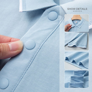 Camiseta <span class=keywords><strong>de</strong></span> Polo <span class=keywords><strong>de</strong></span> Golf Personalizada <span class=keywords><strong>de</strong></span> Alta Calidad <span class=keywords><strong>para</strong></span> Hombre, Uniforme <span class=keywords><strong>de</strong></span> Trabajo <span class=keywords><strong>para</strong></span> Empleados, Logotipo Bordado, Tela <span class=keywords><strong>de</strong></span> Algodón Puro, Lisa - Product Image 5