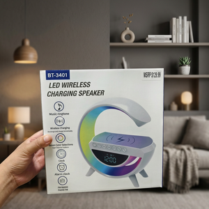 Altavoz Portátil Mini Radio para el Hogar con LED RGB 5.3, Batería Recargable, Soporte para TF/USB/AUX FM y Salida de 10W - Product Image 3