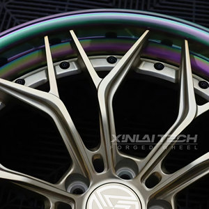 Rueda Forjada de Bronce Bicolor Personalizada, Diseño Cóncavo Profundo, Multirradio, 4 Piezas, Nueva, ET de 25 mm para Autos de Carreras Mercedes de Alto Rendimiento - Product Image 3