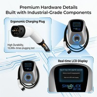 SHUOLEX OCPP 1.6J Estación de Carga Inteligente para Vehículos Eléctricos con Control de Balance de Carga, para Oficinas y Flotas, 22kW 32A, Nueva, IP65