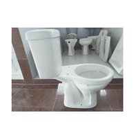 WC moderne à double chasse en céramique italienne de haute qualité, deux pièces, à poser au sol, avec fonction de lavage des fesses, fabriqué en Inde