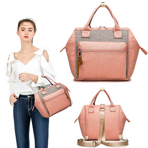 Mochila impermeable grande de lujo para <span class=keywords><strong>mujer</strong></span>, bolsa de pañales, nuevo bolso de mano a la moda para momia, Material Oxford de alta calidad, gran oferta - Product Image 4