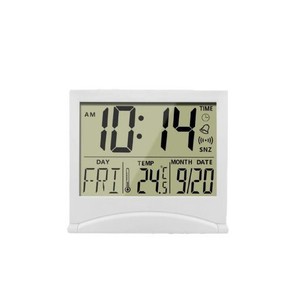 Sıcak satış katlanabilir LCD çalar saat erteleme modu ile Minimalist dijital takvim ve sıcaklık ve zamanlayıcı elektronik hareketi - Product Image 4