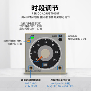 Relé de Tiempo H3BA-N con Indicador, 10A 250V AC 30V DC, Retardo Electromecánico de Encendido para Uso Industrial - Product Image 2