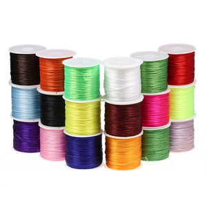 Material de atado de hilo elástico de gusano flexible de plástico para <span class=keywords><strong>ninfa</strong></span> y Streamer moscas Lago/Arroyo/Río diámetro de 50 m/rollo - Product Image 1