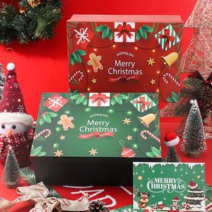 Kotak hadiah kreatif, kelas atas kosong lipat kertas natal kemasan untuk syal kemasan cangkir - Product Image 1