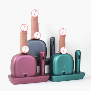 Nuevo estilo Dildo <span class=keywords><strong>Machine</strong></span> Ajuste de velocidad variable Modos de empuje vibratorio Juguetes anales para pareja - Product Image 1