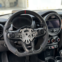 Volant personnalisé en fibre de carbone MINI F56, volant en cuir et fibre de carbone véritable, amélioration du volant