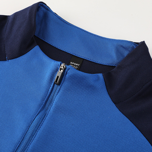 Completo Tuta Sportiva da Uomo di Alta Qualità per Jogging Fitness e Corsa all'Aperto con Logo Personalizzato Tuta da <span class=keywords><strong>Calcio</strong></span> con Mezza Zip per Allenamento - Product Image 4