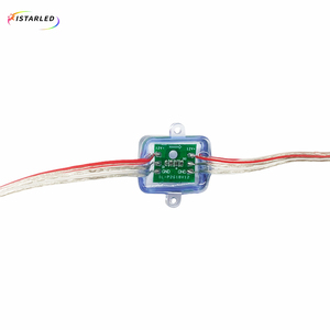 Guirnalda de Luces <span class=keywords><strong>LED</strong></span> de 12V 12MM WS2811 SM16703 UCS1903, Cuadradas/Planas, RGB, Pixel, Color de Ensueño Navideño, Parpadeo, Color Completo, 50 Piezas - Product Image 3