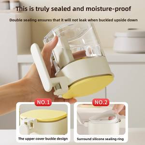 Homeseasoning Moisture-Proof <b>Plastic</b> <b>Storage</b> Jar Kitchen <b>Storage</b> Glass <b>Box</b> for Salt and Cumin Sealed for Household Sundries - Product Image 2
