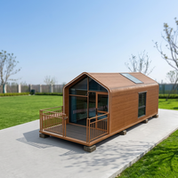 Maison préfabriquée modulaire de style ferme en WPC, 30 m² à 120 m², certifiée Europe, pour gymnase, 2 chambres, 30 pieds, en Guangdong