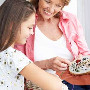 Juego de aros de bordado recién llegados, anillo de bambú, <span class=keywords><strong>kit</strong></span> de Inicio de bordado de costura DIY con juego de herramientas de bordado de punto de cruz - Product Image 2