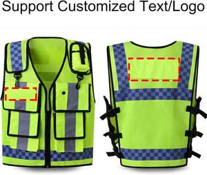 Custom Logo Reflective Vest Wholesale High Visibility Security <b>Guard</b> Workwear OEM Bulk Polyester/Cotton Unisex Protective - Product Image 4