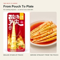 Pointes de pousses de bambou acidulées à base de plantes 160g – Plat d'accompagnement croustillant et appétissant pour repas asiatiques