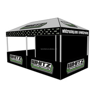Tente Pop-Up Personnalisée 10x20 avec Demi-Murs, Imperméable, Anti-UV, Ignifuge, Toutes Saisons, pour Publicité Extérieure, Expositions et Salons Commerciaux