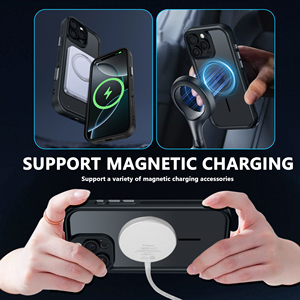 Factory Wholesale Matte Magnetic Charging Phone Case Shockproof for 17 Promax 16 15 14 - Product Image 3