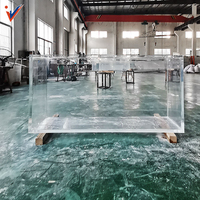 2023 été Leyu usine aquarium personnalisé haute Transparent rectangulaire en acrylique