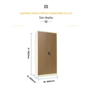 Armoire de classement moderne en acier, 2 portes, grain de bois, couleur transfert, pour usage extérieur scolaire, ignifuge et étanche - Product Image 3