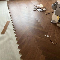 Populer Herringbone Oak Eropa Fishbone 3-layer direkayasa lantai kayu