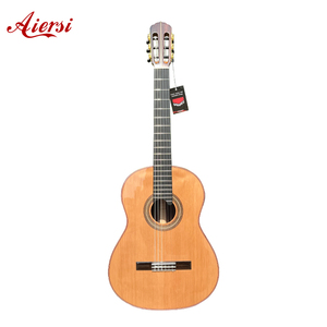 Aiersi <span class=keywords><strong>Guitarra</strong></span> Clásica de Arce Macizo con Incrustaciones, Tapa de Cedro, Instrumento Musical de Alta Calidad para <span class=keywords><strong>Concierto</strong></span> - Product Image 3