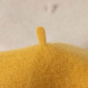 Béret en pure laine de qualité supérieure, couleur unie, style français et australien, grande taille, pour femme, mode automne-hiver - Product Image 3