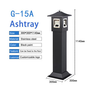 Cendrier d'extérieur de nouvelle conception <span class=keywords><strong>pour</strong></span> espace <span class=keywords><strong>fumeur</strong></span> Cendrier vertical en métal <span class=keywords><strong>pour</strong></span> cigarettes Cendrier vertical en acier inoxydable - Product Image 5